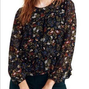 Madewell Peplum Print Top